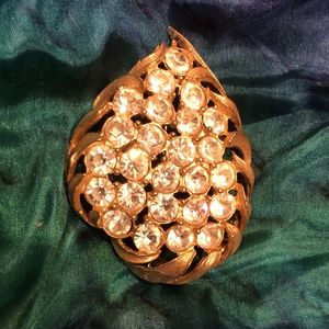 GORGEOUS EMMONS VINTAGE RHINESTONE BROOCH